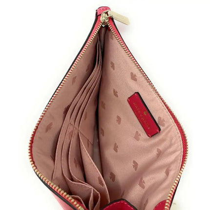 NEW Kate Spade Pink Dark Water Staci Medium Wristlet Clutch Bag