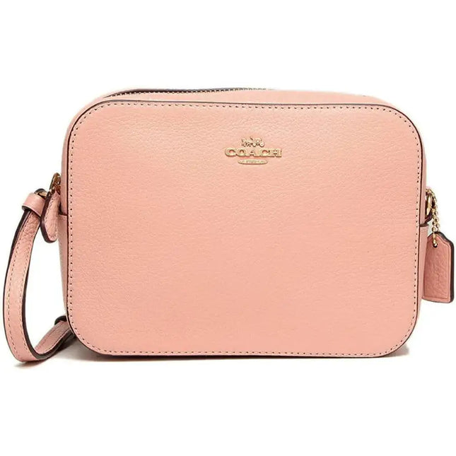 NEW Coach Pink Mini Leather Camera Crossbody Bag