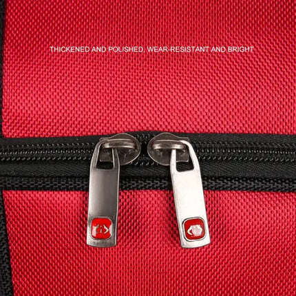 Bolsa de lona impermeable expandible con ruedas, equipaje de mano, maleta de mano unisex, color rojo