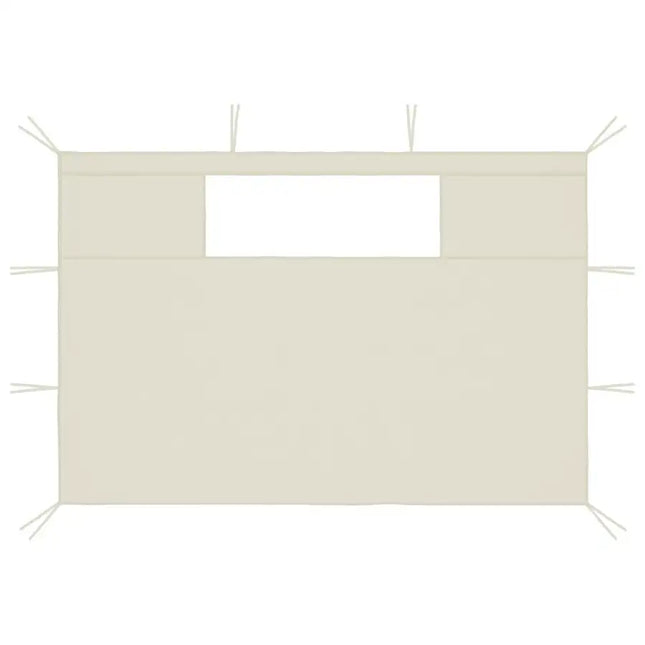 Gazebo Sidewalls with Windows 2 pcs Cream