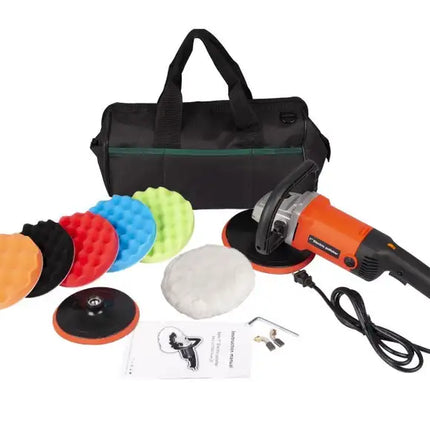 Buffer polisher ,Rotary Polisher Sander, Car Polishing Machine 10-Amp Electric 7' Pad with Accessory Kit 6 Variable Speeds to Buff, Polish, Smooth and Finish –Ideal for Cars, Boats YF