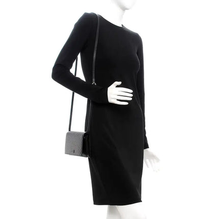 NEW Gucci Black Micro GG Guccissima Crossbody Wallet Bag Purse