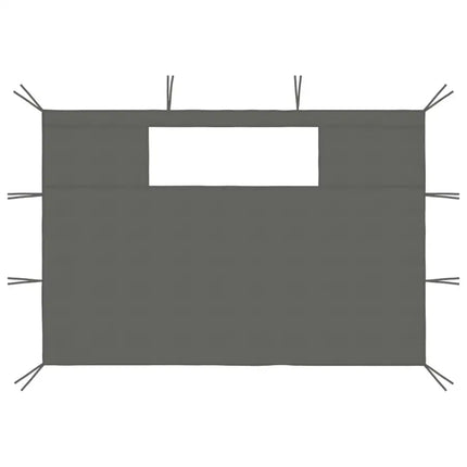 Gazebo Sidewalls with Windows 2 pcs Anthracite