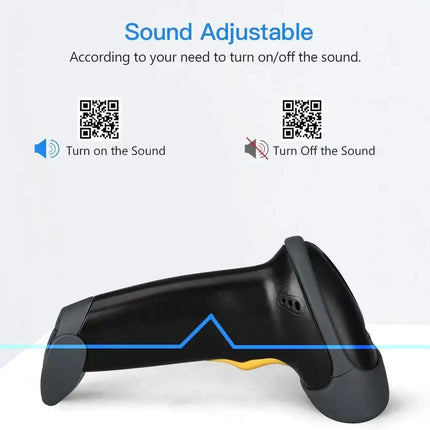Handheld USB 2D Barcode Scanner QR PDF417 Data Matrix 1D Bar Code Scanner Wired Barcode Reader with USB Cable for Mobile Payment, Convenience Store, Supermarket, Warehouse