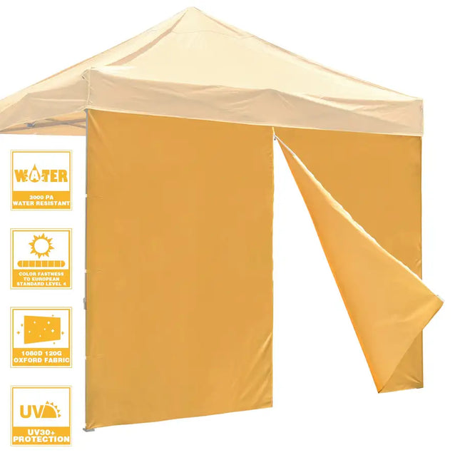 10x10ft EZ Canopy Gazebo Zipper Side Wall/Tan