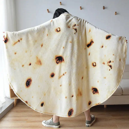 India Flying Cake Blanket Mexico Pancake Blanket Corn Cake Office Blanket Flannel Fancy Air Conditioner Quilt