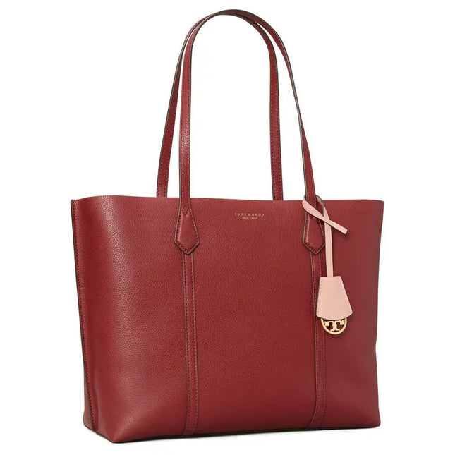 Tory Burch Ladies Perry Triple-Compartment Tinto Leather Tote Bag