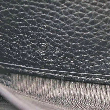 NEW Gucci Black Soho Leather Zip Around Long Wallet Clutch Bag