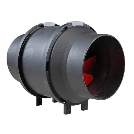 6 Inch 395 CFM Inline Duct Fan for Ventilation, Exhaust Blower Fan with Bracket, Black Red