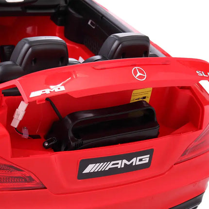 12V Mercedes-Benz Licensed Electric Kids Ride on Car; Battery Powered Vehicle with LED Lights; Music; USB; MP3; Spring-Suspension RC 4-Wheeler; Red