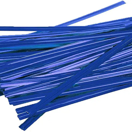 Amiff 1000 Pack of Glossy Green Twist Ties; 4" Foiled Twist Ties for Cellophane Bags and Party Bags; Foiled Coated Ties; Bendable Multi-Function Strong Wire Ties for Tying Gift Packing