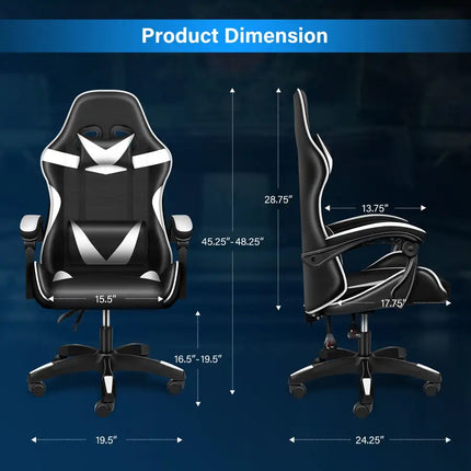 Racing Style Nylon Seats Office Chair Gaming Chair With Sturdy Metal Base,Abjustable Height and Back