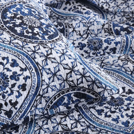 Juego de edredón de algodón de 3 piezas, colcha reversible, juego de colcha ligera para cama tamaño Queen/completo durante todas las estaciones