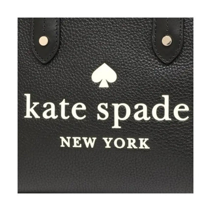 NEW Kate Spade Black Pebbled Leather Small Shoulder Tote Bag
