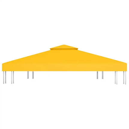 2-Tier Gazebo Top Cover 310 g/m2 13.1'x9.8' Yellow