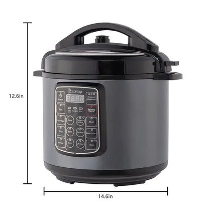 1000W Push-button stainless steel electric pressure cooker 13 in 1 cooking mode, Stainless steel color