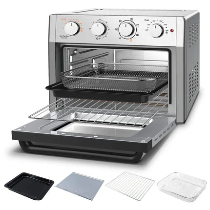 WEESTA Air Fryer Toaster Oven 24 Quart - 7-In-1 Convection Oven with Air Fry, Roast, Toast, Broil & Bake Function - Air Fry Toaster Oven for Countertop - Kitchen Appliances for Cooking Chicken, Steak