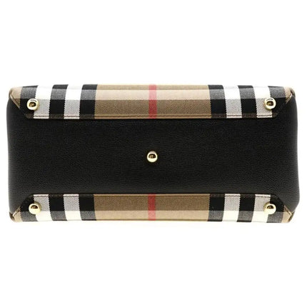 NEW Burberry Multicolor Banner House Check Coated Canvas Crossbody Bag