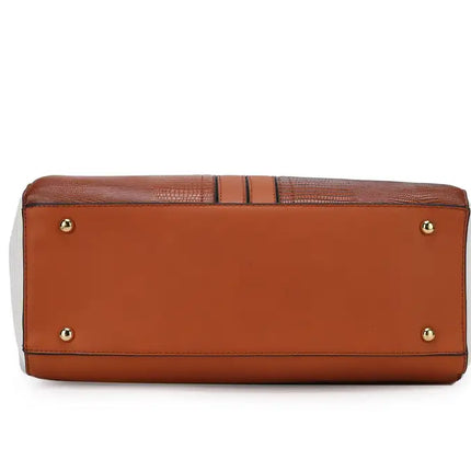 MKF Collection Sofia Tote Handbag with Keyring Vegan Leather For Women by Mia k