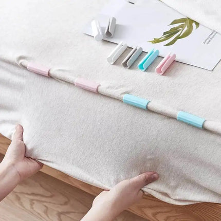 12PCS BedSheet Clips Plastic Slip-Resistant Clamp Quilt Bed Cover Grippers Fasteners Mattress Holder For Sheets Home