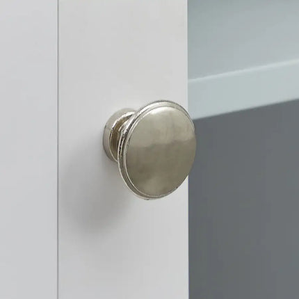 Modern Electric Fireplace TV Stand, Fit up to 55" Flat Screen TV with 2 Tempered Glass Storage Cabinet and Adjustable Shelves