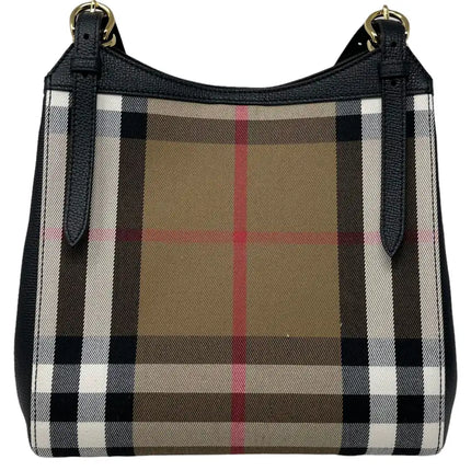 NEW Burberry Multicolor House Check Canvas Shoulder Bag