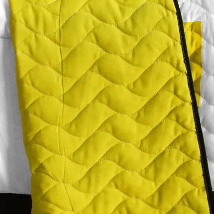 [Smashing Patchword - B] Vermicelli-Quilted Patchwork Quilt Set Full/Queen