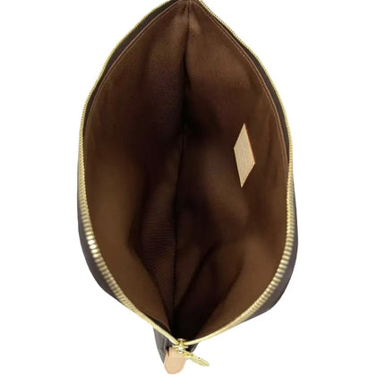 NEW Louis Vuitton Brown Monogram Coated Canvas Etui Voyage PM Clutch Pouch Bag