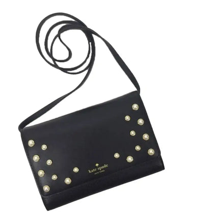 NEW Kate Spade Black Serrano Place Pearl Summer Leather Crossbody Bag