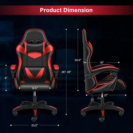 Racing Style Nylon Seats Office Chair Gaming Chair With Sturdy Metal Base,Abjustable Height and Back
