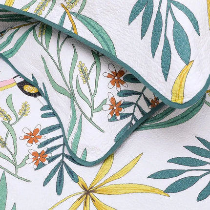 Juego de edredón de algodón de 3 piezas, colcha reversible, juego de colcha ligera para cama tamaño Queen/completo durante todas las estaciones