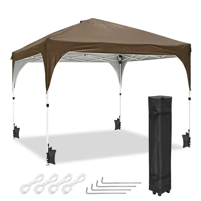 10X10ft Canopy Tent Brown