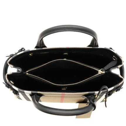 NEW Burberry Multicolor Banner House Check Coated Canvas Crossbody Bag