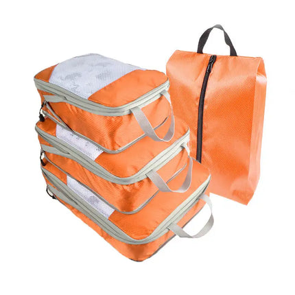 4pcs Packing Cubes Suitcase Organiser Packing Bags Luggage Organiser Set - Vickie Lynn's