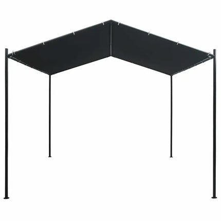 Gazebo Pavilion Tent Canopy 9.8ft x9.8ft Steel Anthracite