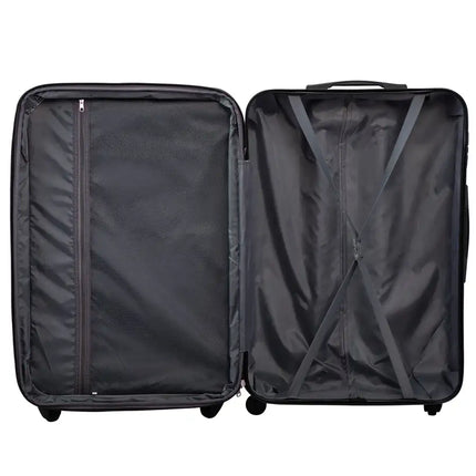3-Piece Hardshell Luggage, TSA Lock Travel Trolley Suitcase, Expandable Luggage with Spinner Wheels, 20\"/24\"/28\" XH