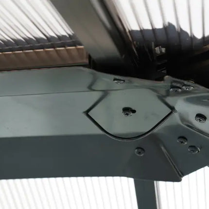 10x12 Hardtop Gazebo,UV 50+ Outdoor Canopy with Mosquito Netting and Curtains, Outdoor Shelter