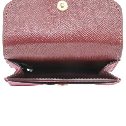 NEW Coach Pink Flap Card Case on Lanyard Leather Crossbody Bag