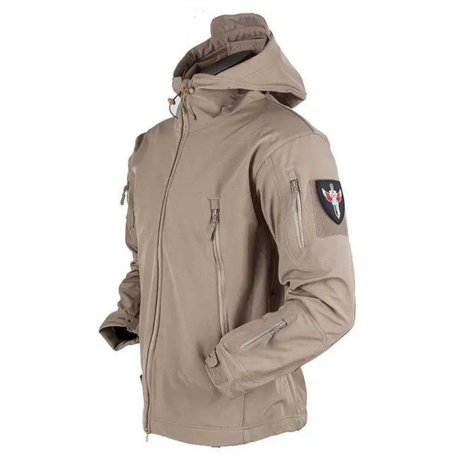 Dropshipping Men Military Tactical Jackets Outdoor Windproof Waterproof Men Warm Army Combat Jacket Men Hooded Bomber Coat