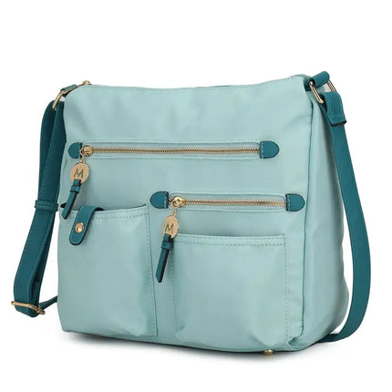 MKF Collection Serena Color-Block Nylon Women Shoulder Bag by Mia K
