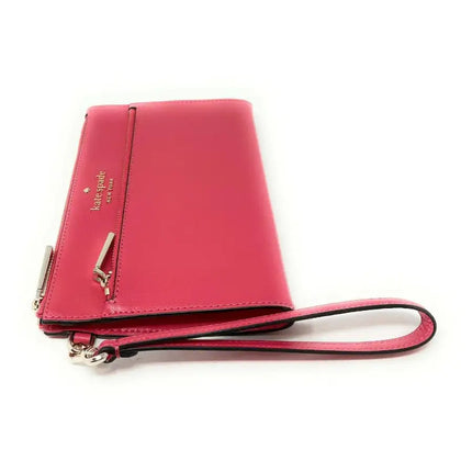 NEW Kate Spade Pink Dark Water Staci Medium Wristlet Clutch Bag