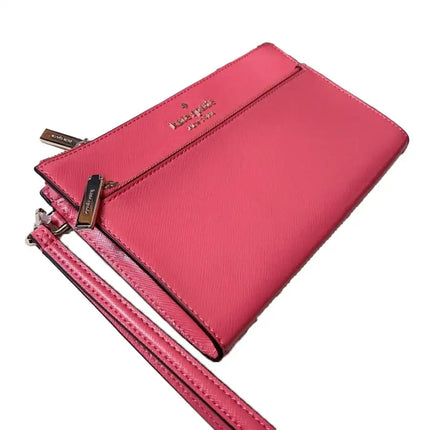 NEW Kate Spade Pink Dark Water Staci Medium Wristlet Clutch Bag