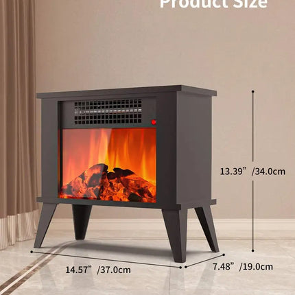 Mini Desktop Electric Fireplace Portable Space Heater