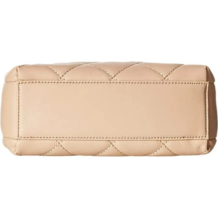 NEW Kate Spade Beige Cashew Emerson Place Jenia Quilted Leather Tote Crossbody Shoulder Bag