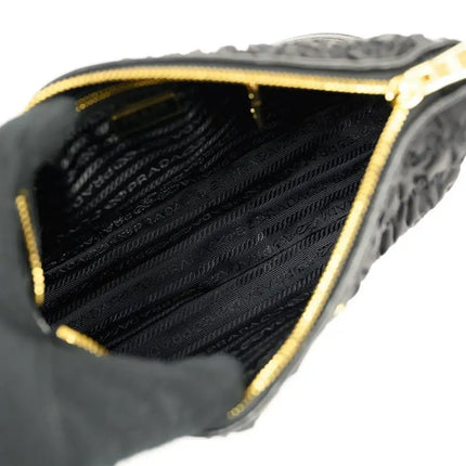 NEW Prada Black Nappa Quilted Nylon Crossbody Bag