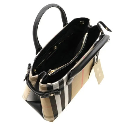 NEW Burberry Multicolor Banner House Check Coated Canvas Crossbody Bag