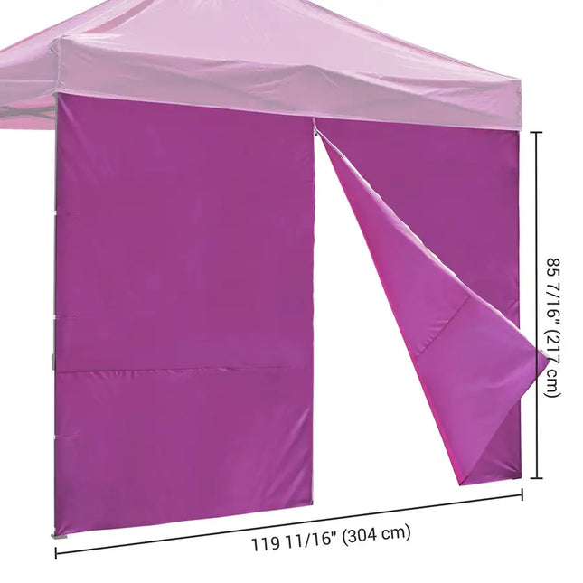 10x10ft EZ Canopy Gazebo Zipper Full Size Side Wall 18-3339TPX Vivid Viola