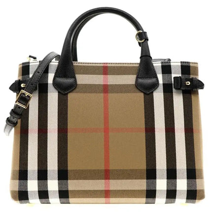 NEW Burberry Multicolor Banner House Check Coated Canvas Crossbody Bag