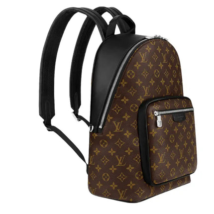 NEW Louis Vuitton Brown Black Monogram Macassar Coated Canvas Josh Backpack Rucksack Shoulder Bag