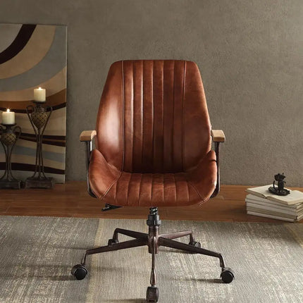 Hamilton Office Chair in Cocoa Top Grain Leather